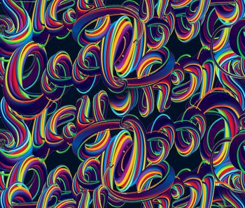 抽象印花华亿平台图片