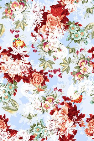 中国画印花华亿平台图片