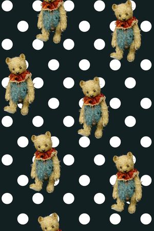 可爱小熊印花华亿平台图片