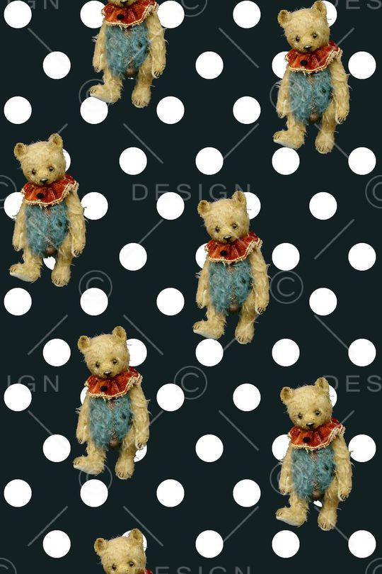 可爱小熊印花华亿平台图片