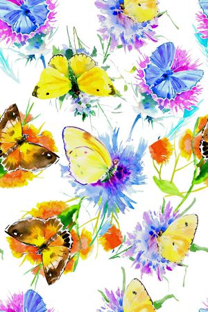 蝴蝶印花华亿平台图片