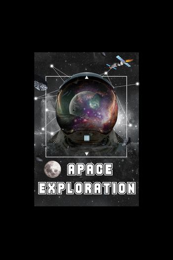 727113-宇航员太空探索银河系T恤数码印花（