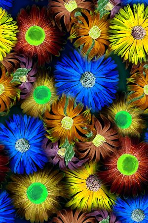 花卉印花华亿平台图片