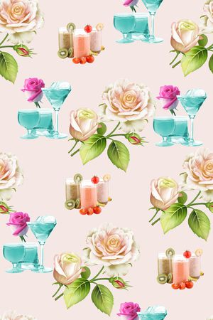 玫瑰印花华亿平台图片