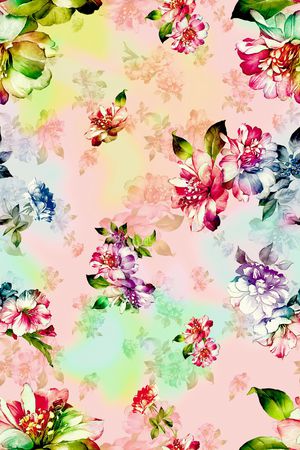 乱花印花华亿平台图片