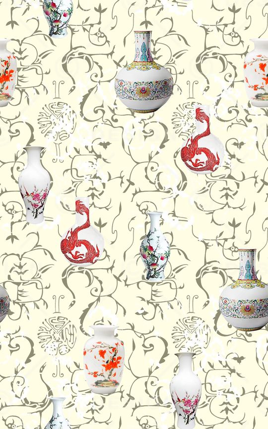 中国风印花华亿平台图片