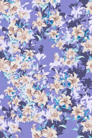 玉兰花印花华亿平台图片