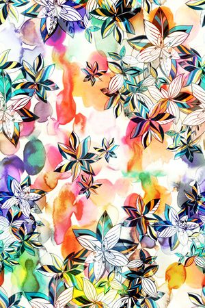 抽象印花华亿平台图片