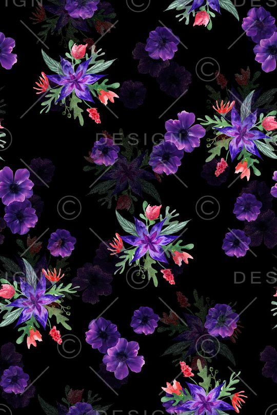 女装睡衣乱花印花华亿平台图片