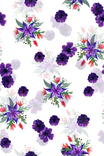 727435-紫色花朵白