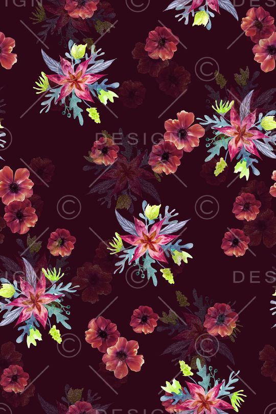 女装睡衣乱花印花华亿平台图片