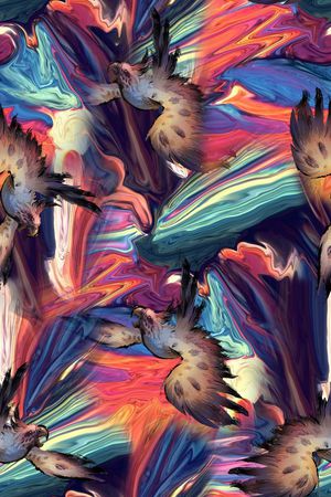 抽象印花华亿平台图片