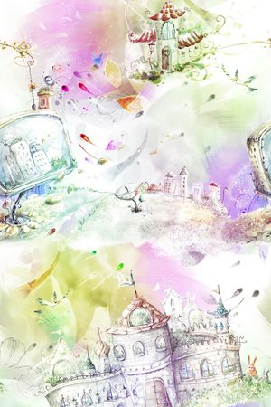 城堡印花华亿平台图片