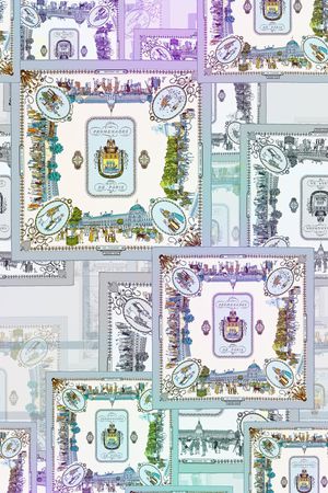 浅色印花华亿平台图片