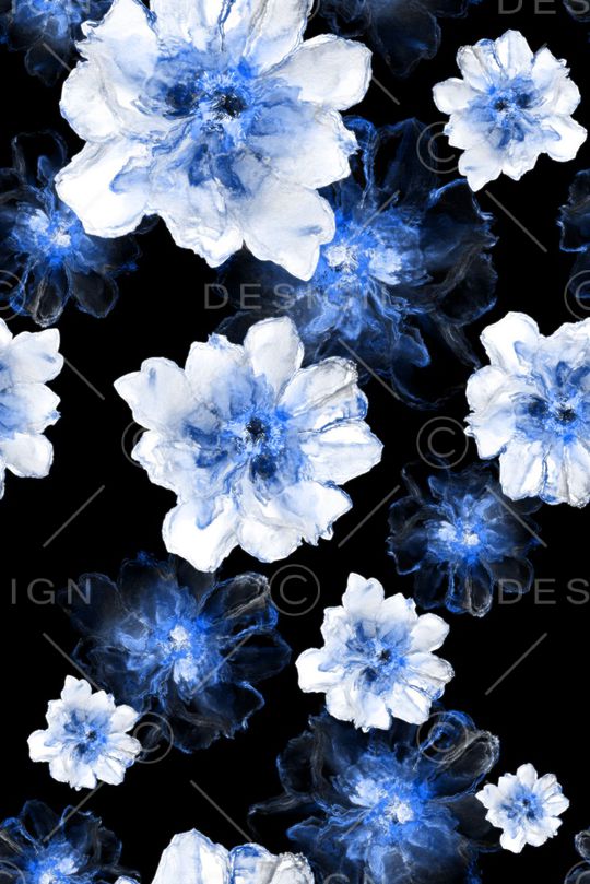 手绘水彩印花华亿平台图片