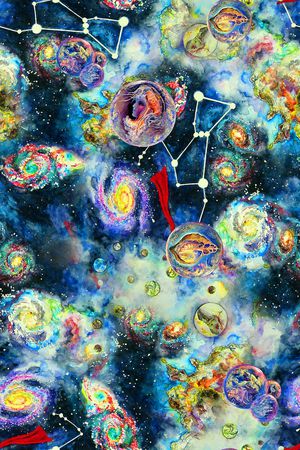 抽象印花华亿平台图片