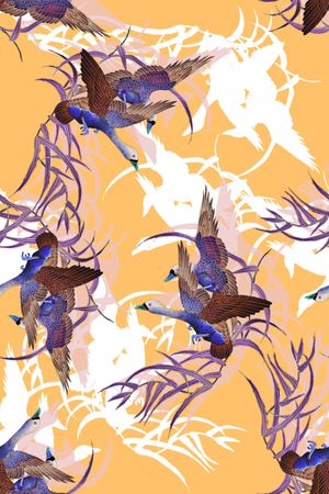 中国风印花华亿平台图片