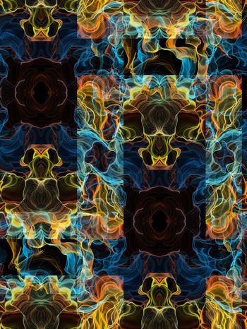 黑炫色彩印花华亿平台图片