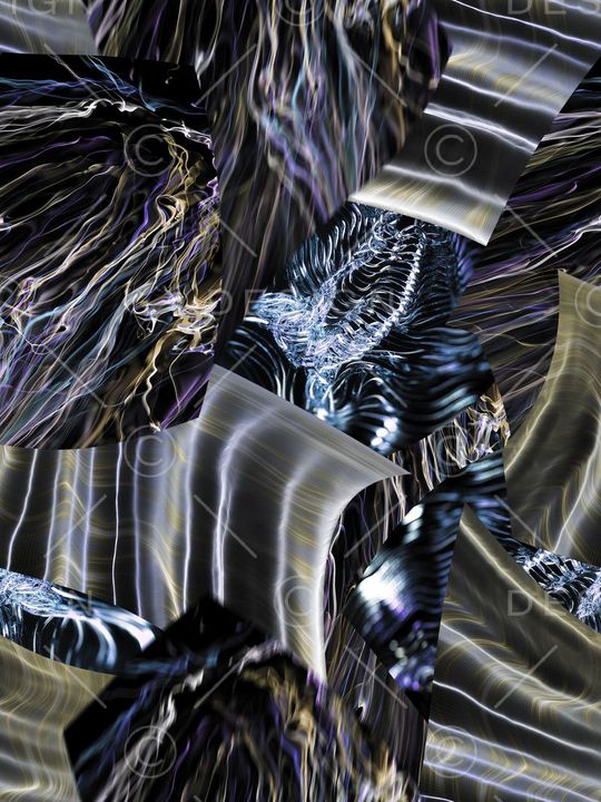 抽象扭曲印花华亿平台图片