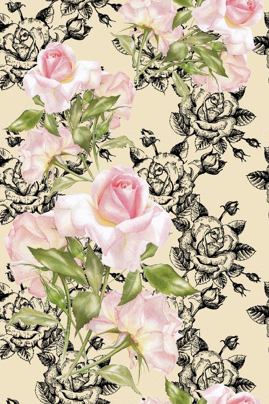 时尚花卉印花华亿平台图片