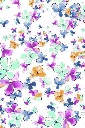 小碎花印花华亿平台图片