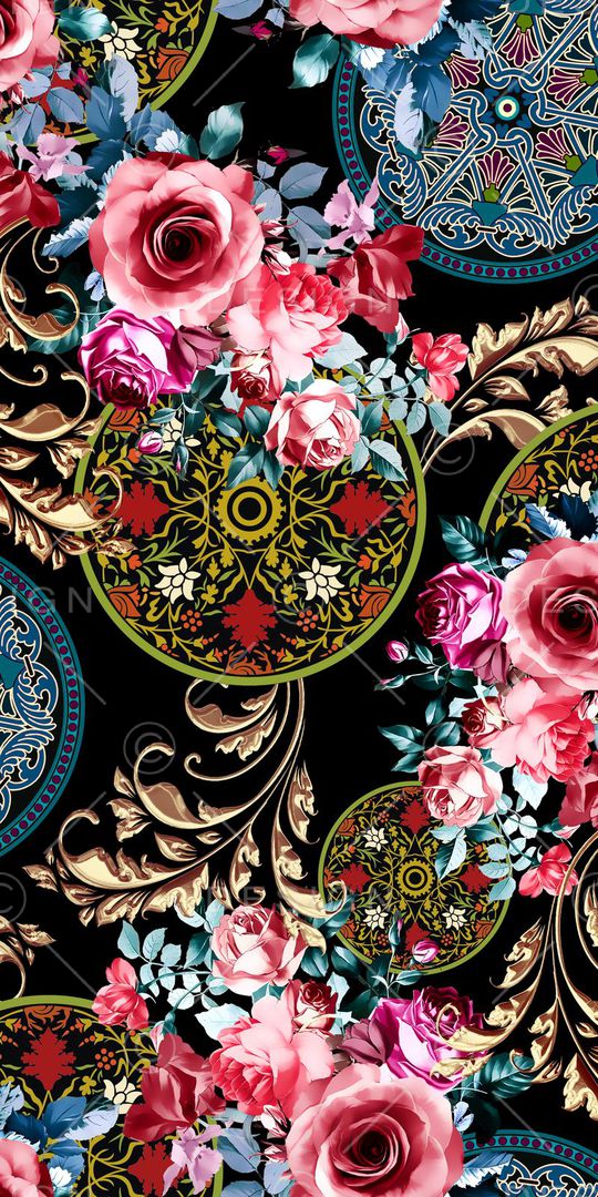 玫瑰印花华亿平台图片