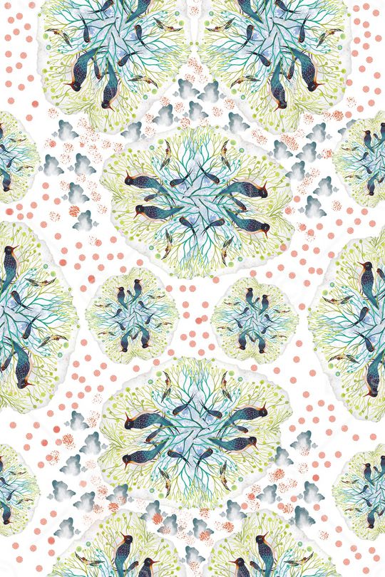 喜鹊印花华亿平台图片