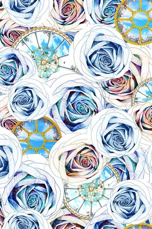 抽象印花华亿平台图片