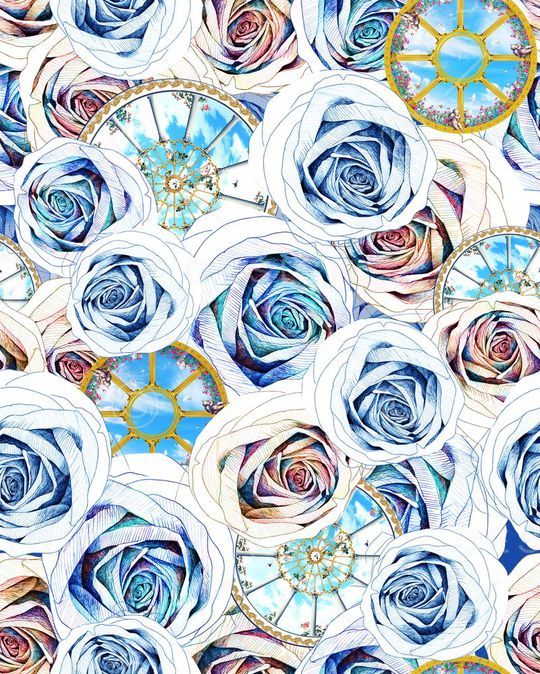 抽象印花华亿平台图片