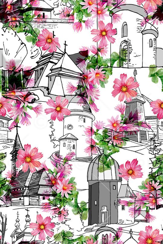 潮流时尚印花华亿平台图片