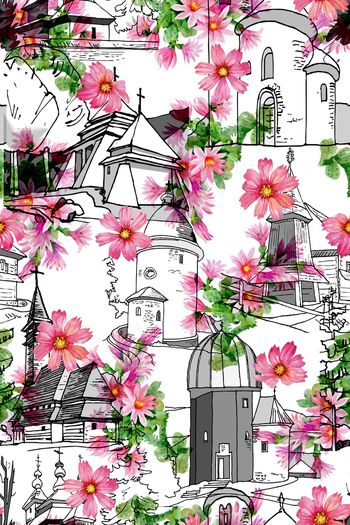 潮流时尚印花华亿平台图片