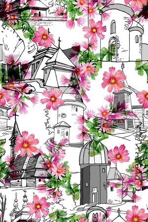 潮流时尚印花华亿平台图片