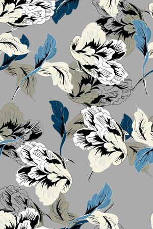 青舞-花卉印花华亿平台图片