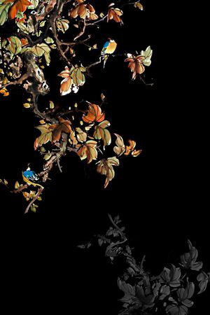 中国风印花华亿平台图片