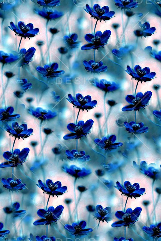 抽象手绘水彩画花卉数码印花印花华亿平台图片