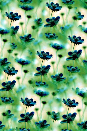 抽象手绘水彩画花卉数码印花印花华亿平台图片