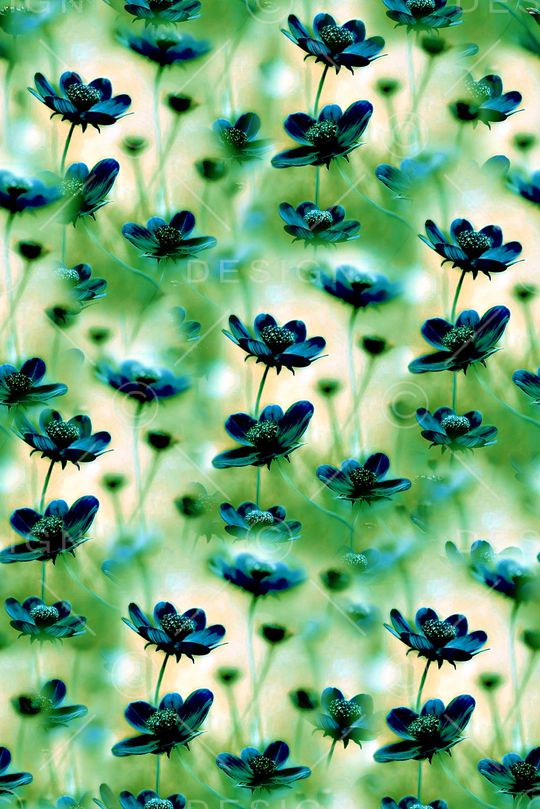 抽象手绘水彩画花卉数码印花印花华亿平台图片