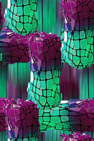 抽象彩绘几何纹理印花印花华亿平台图片