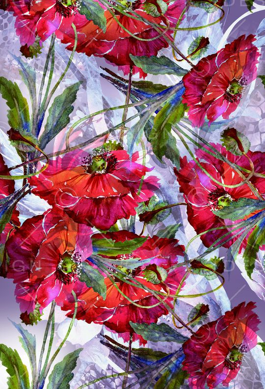 花瓣印花华亿平台图片