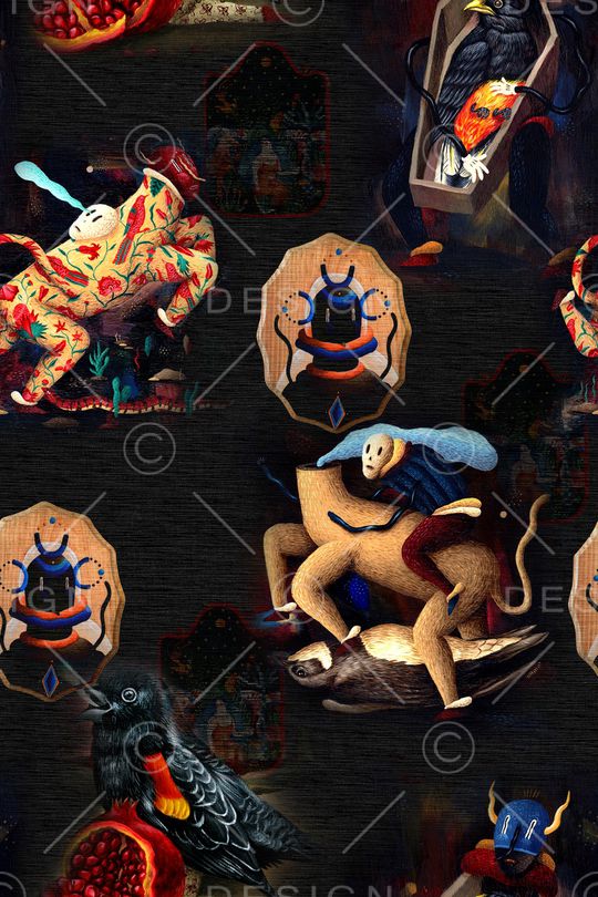 抽象印花华亿平台图片