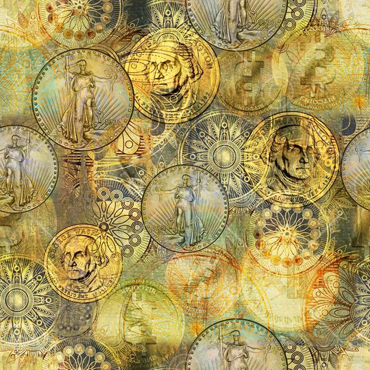 钱币印花华亿平台图片