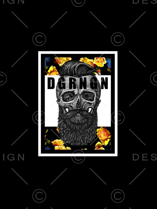 骷髅头印花华亿平台图片