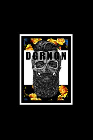 骷髅头印花华亿平台图片