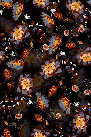 佩斯利印花华亿平台图片