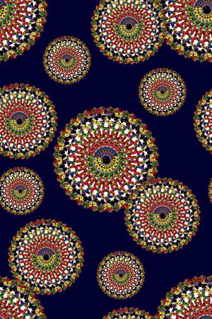 蝴蝶印花华亿平台图片