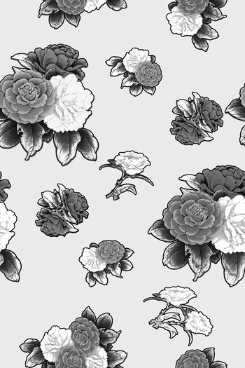 728684-石雕花 黑白