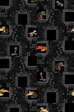 抽象简洁几何印花华亿平台图片