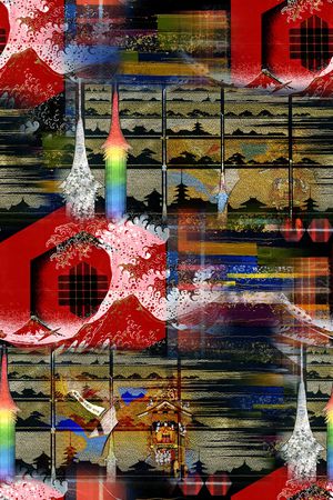 抽象印花华亿平台图片