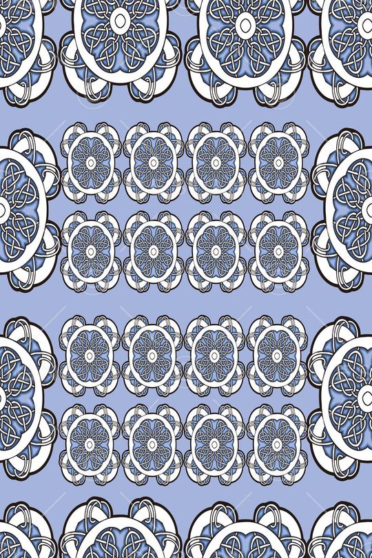 不规则几何印花华亿平台图片