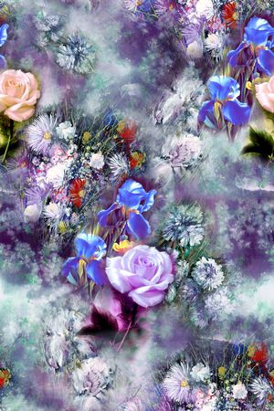 抽象印花华亿平台图片